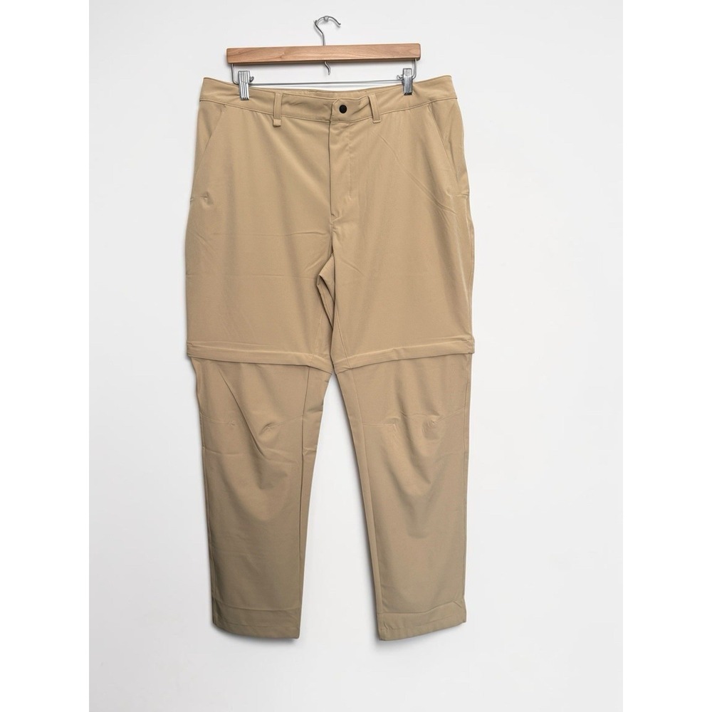 The North Face Paramount Convertible Pants Mens 38x34 Tan Zip Off Hiking NWT